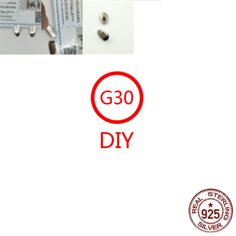 G30 S925 Sterling Silver Glasses Nose Business Gift Personalized Fashion Punk Hip Hop Style Jewelry Cross Flower Letter Shape