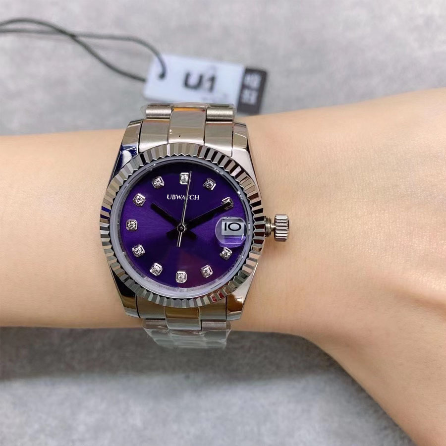 Luxury and Fashionable Womens Watches 31MM Automatic Mechanical Watch ST9 Colorful Ladies Wristwatches For Daily Wear