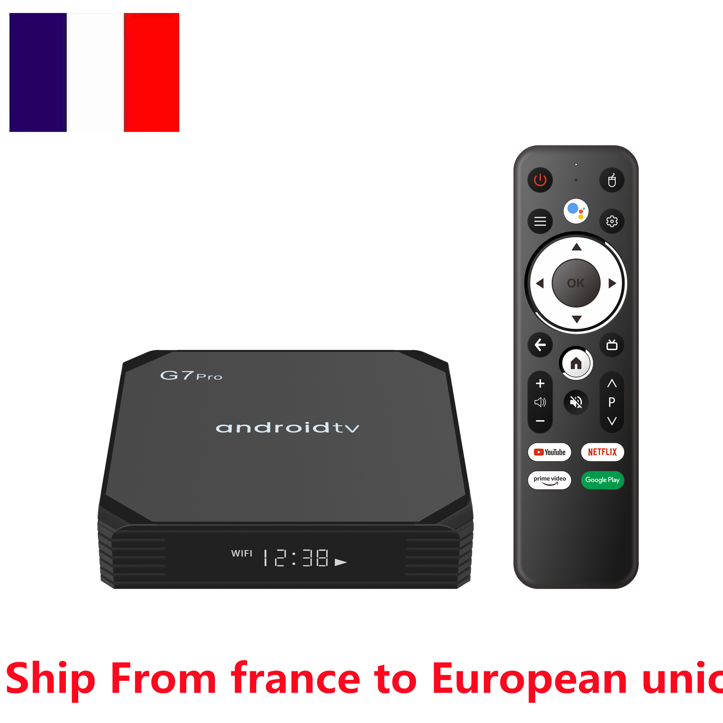France have stock G7 PRO Tv Box ANDROID 11 OS Amlogic S905Y4 Quad Core Media Player 4k 2gb 4gb Ram 2.4g 5ghz Dual Wifi bt 100M LAN