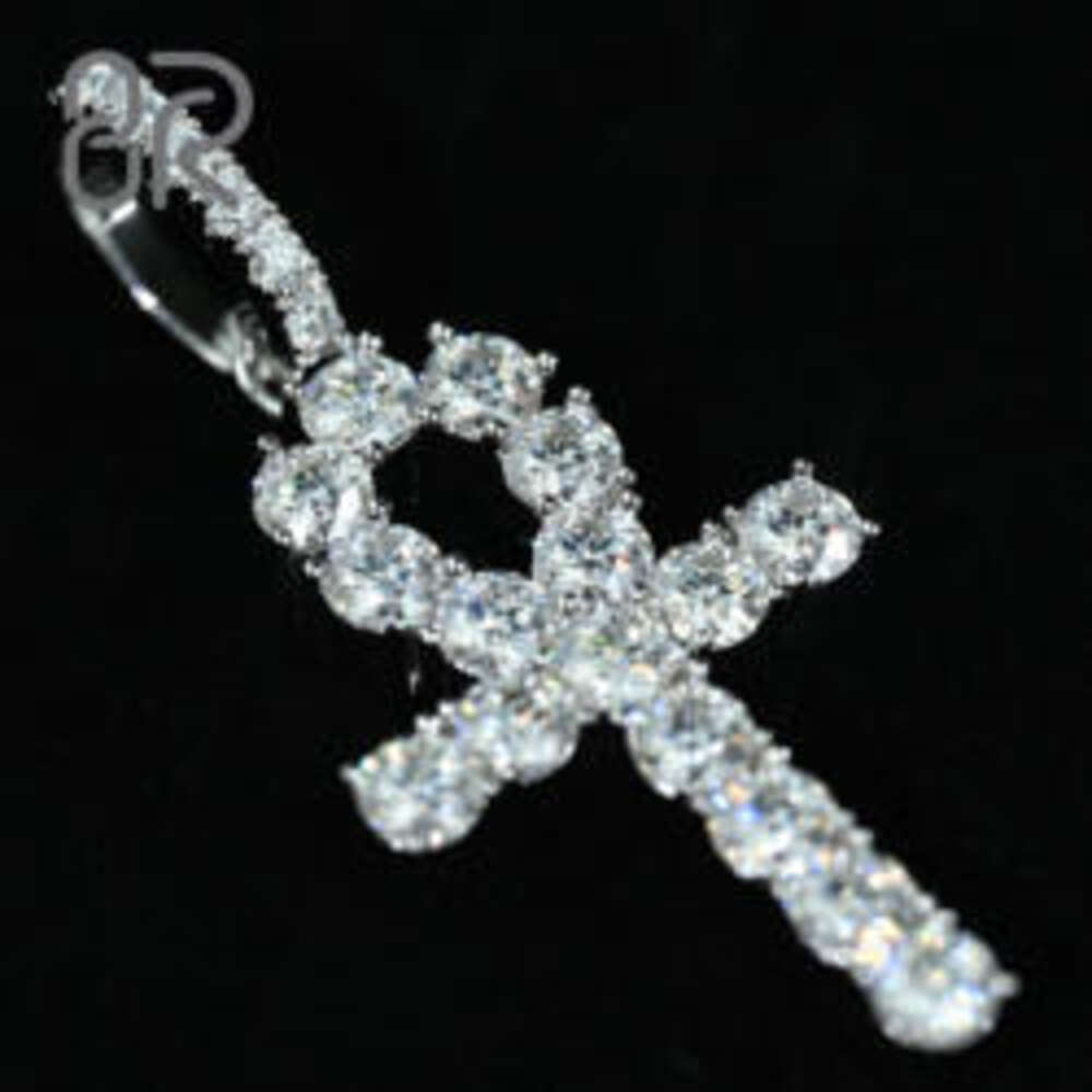 necklace moissanite chain Wholesale VVS Moissanite Diamond Pendant Sterling Sier Jesus Cross for Necklace Men Women Fine Jewelry Charm
