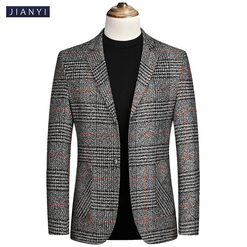 Men's Jackets Fashion Men's Casual Boutique Business Plaid Slim Formal Suit Dress Blazers Jacket Coat 231102