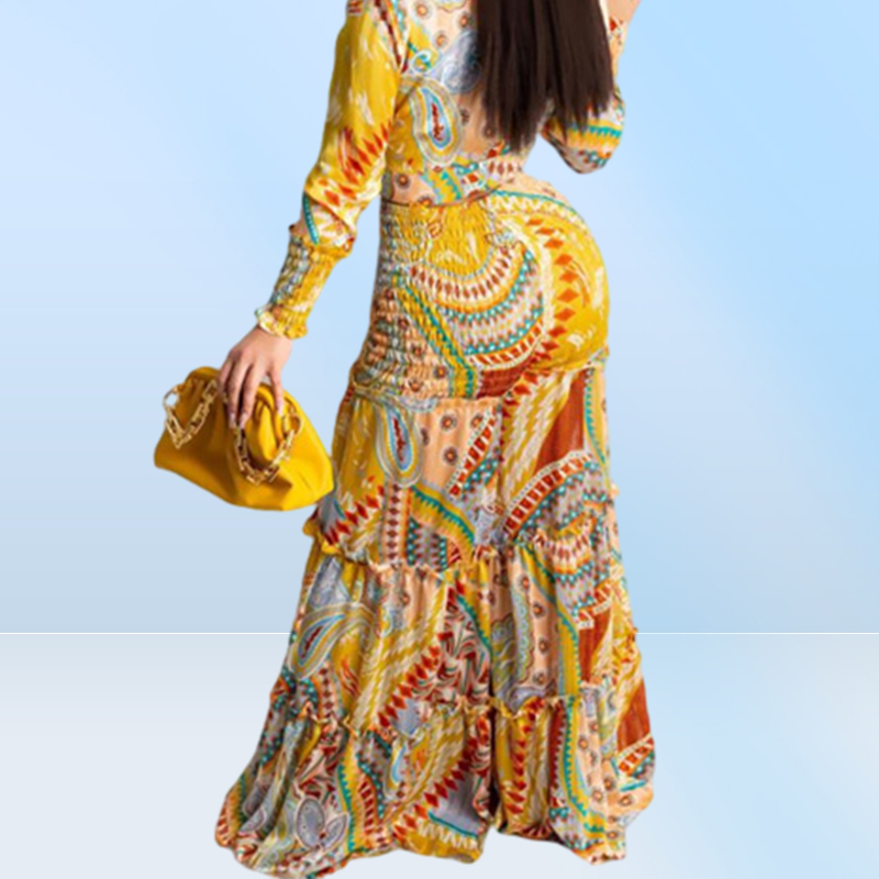 Women039s Two Piece Pants Elegant Ruffles Classy Suits Women Long Sleeve Tie Front Blouse Shirt Ruched Wide Leg Loose Set3162710