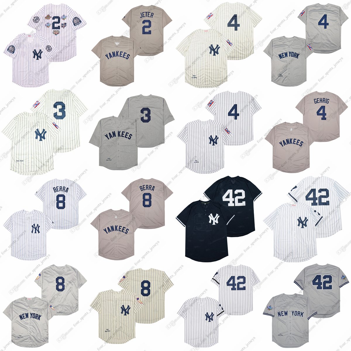 Yogi Berra baseball jerseys Dawson Jeter Ruth Gehrig DiMaggio Mantle Maris Rizzuto Chase Headley Munson Mattingly Rivera, Picture
Yogi Berra baseball jerseys Dawson Jeter Ruth Gehrig DiMaggio Mantle Maris Rizzuto Chase Headley Munson Mattingly Rivera, Picture
