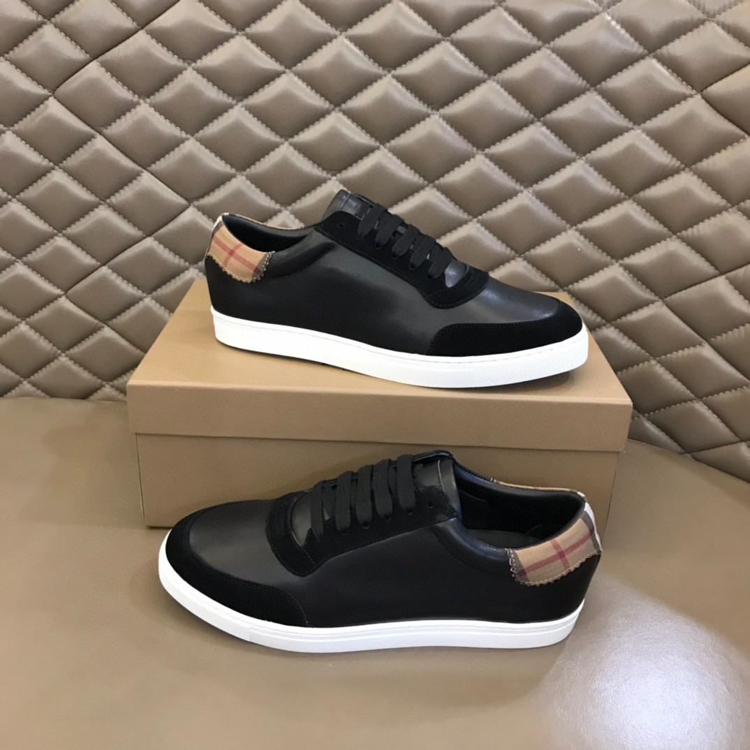 23S Brand Men Black Sneakers Shoes Suede Leather Low-top Trainers Party Dress Check Cotton Man Skateboard Walking EU38-46 With Box