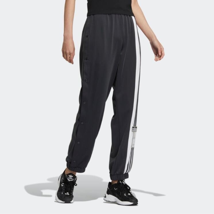 2023 New Women Pants Sweatpants Side Button Casual Loose Trouser Female Fashion Sports Pants Streetwear Straight Pants