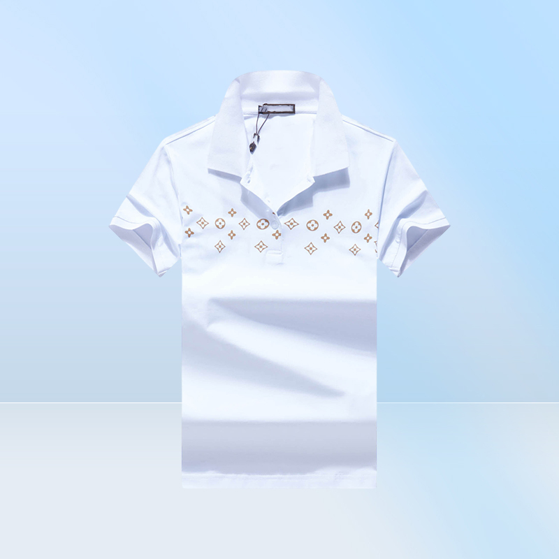 Tshirt Italy POLOT shirt fashion men polo shirts short sleeves casual cotton Tshirts high quality casualetter Down Collar T