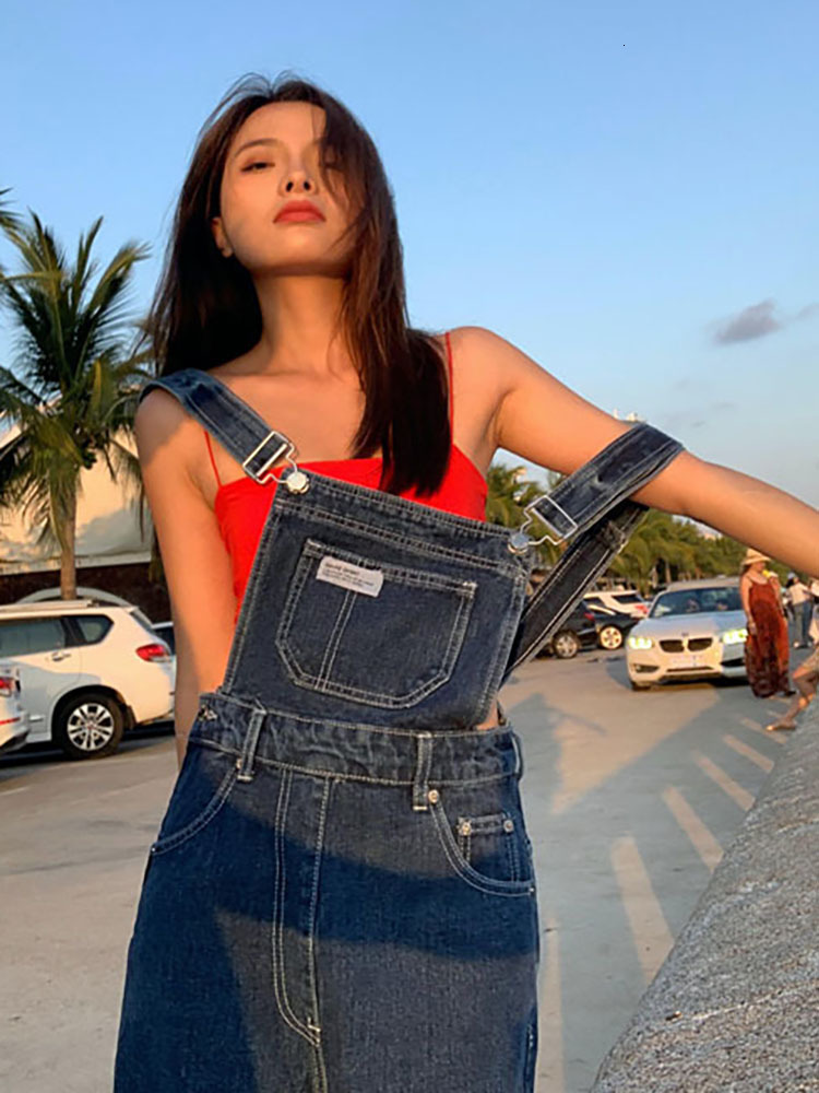 Women's Jeans Women's Jeans Y2K Korean Fashion Overalls Women Denim Autumn Loose Wide Leg Pant Vintage Female Blue Baggy Pants Aesthetic 230