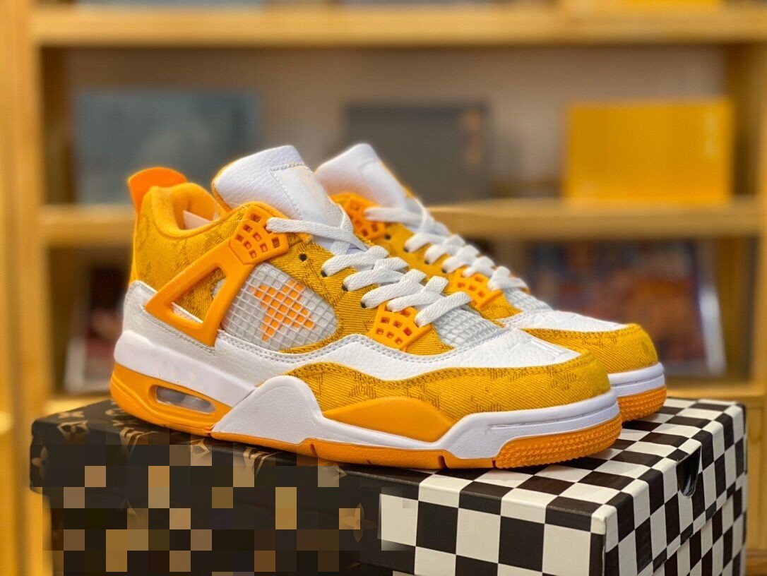 Here's To Buy Men's Basketball Shoes Jumpman 4 4s Yellow White Lifestyles Streetwear Fashion Sports Designer Sneakers Original Quality With Boxes
Here's To Buy Men's Basketball Shoes Jumpman 4 4s Yellow White Lifestyles Streetwear Fashion Sports Designer Sneakers Original Quality With Boxes