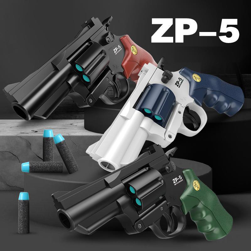 ZP5 Soft Bullet Revolver Pistol Toys Manual Shell Ejection Launcher EVA Bullets Gun Airsoft Shotgun Pistol for Kids Gift 2040
ZP5 Soft Bullet Revolver Pistol Toys Manual Shell Ejection Launcher EVA Bullets Gun Airsoft Shotgun Pistol for Kids Gift 2040