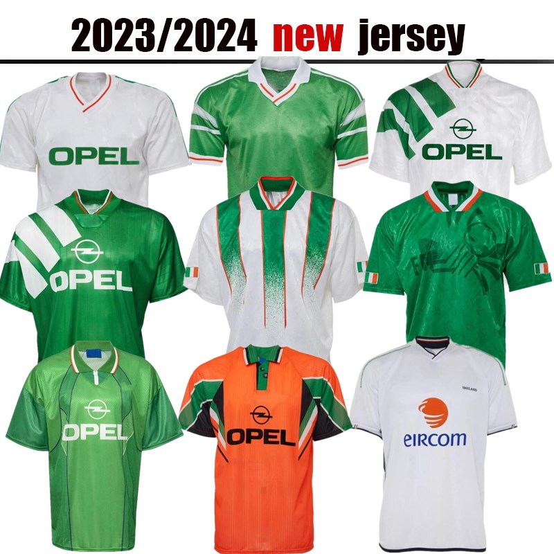 2002 1994 Ireland retro soccer jerseys 1990 1992 1996 1997 home classic vintage Irish McGRATH Duff Keane STAUNTON HOUGHTON McATEER football shirt, 1992away
2002 1994 Ireland retro soccer jerseys 1990 1992 1996 1997 home classic vintage Irish McGRATH Duff Keane STAUNTON HOUGHTON McATEER football shirt, 1992away