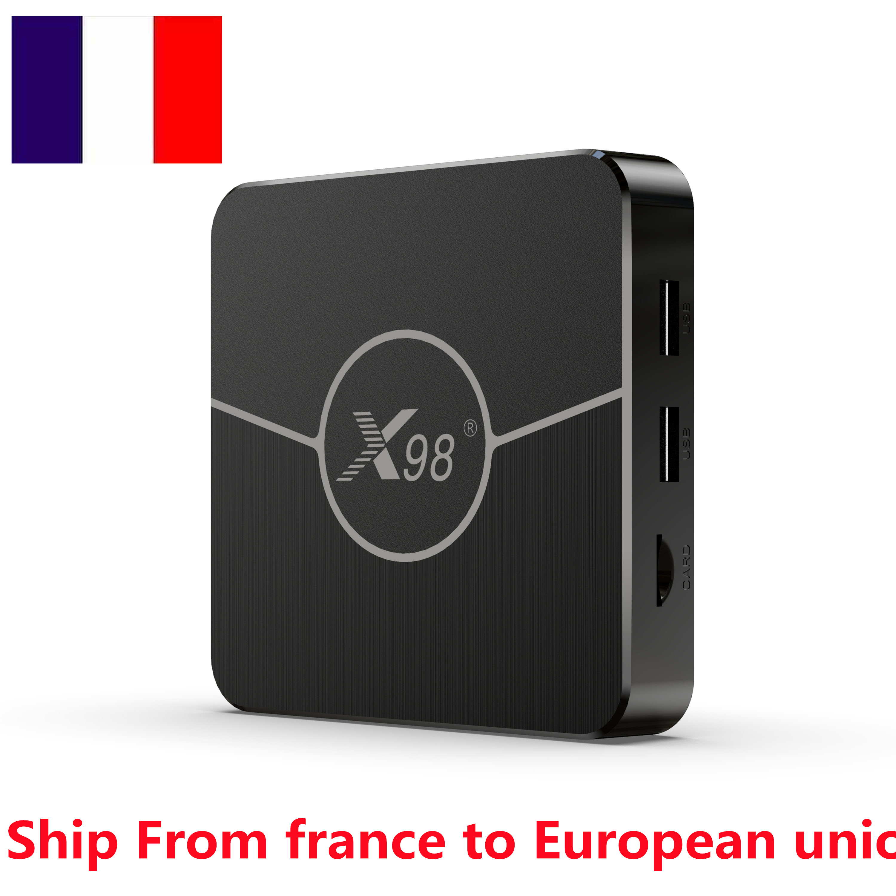 France has stock X98 Plus Amlogic S905W2 TV Box Android 11 Quad Core 4G 32G 2.4G&5G Dual Wifi BT 100M 4K Smart Media Player tx3mini plus