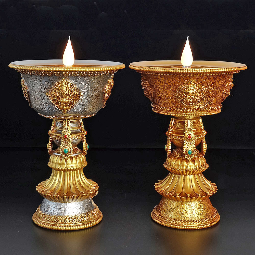 Candle Holders Rechargeable Holder Tibetan Electronic Butter Lamp Buddhist Table Centerpiece Led Simulated Flame Home Decorative 230403
Candle Holders Rechargeable Holder Tibetan Electronic Butter Lamp Buddhist Table Centerpiece Led Simulated Flame Home Decorative 230403