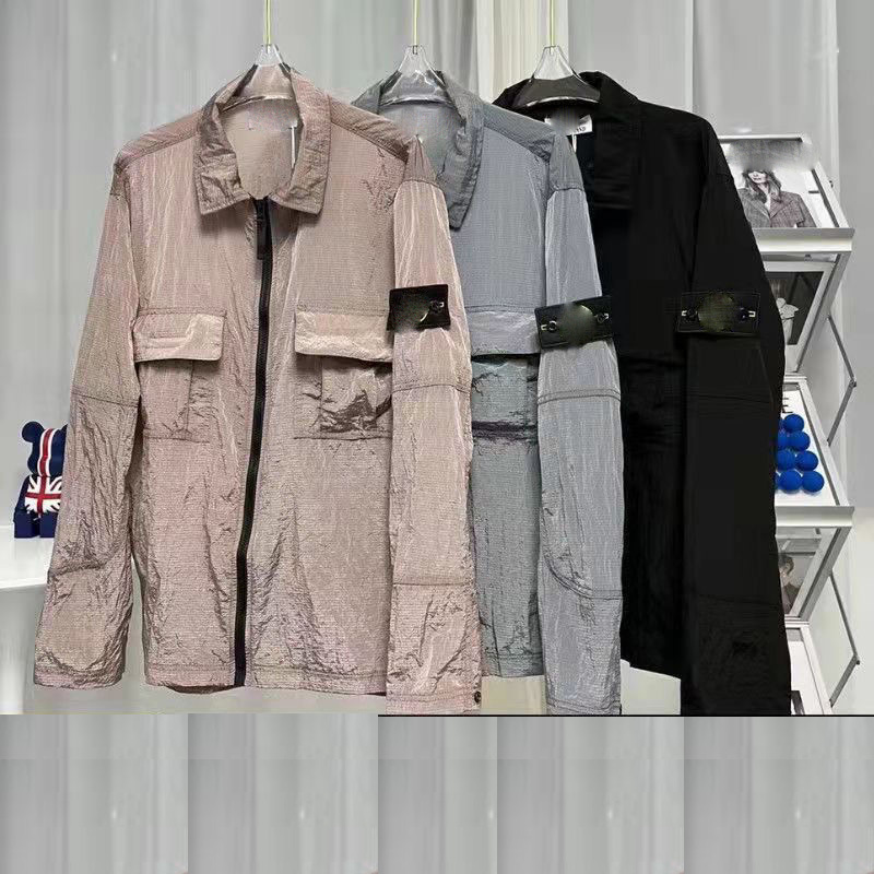 topstoney brand jackets coat metal nylon functional shirt double pocket jacket reflective sun protection windbreaker jacket men Size M-2XL, Gray
topstoney brand jackets coat metal nylon functional shirt double pocket jacket reflective sun protection windbreaker jacket men Size M-2XL, Gray