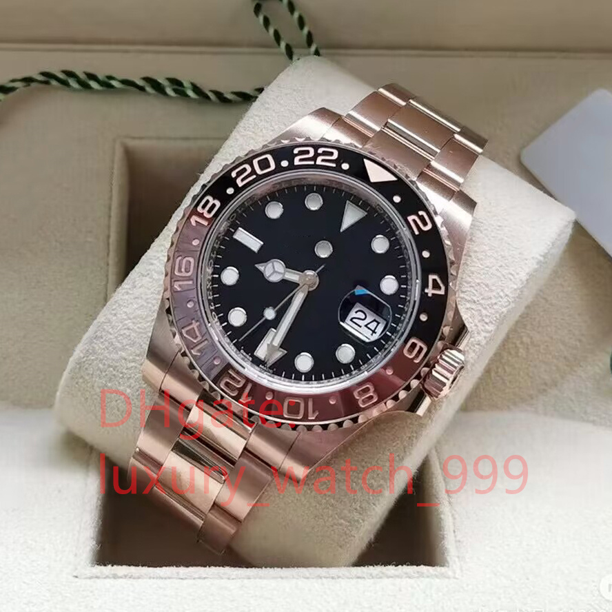 BK Factory Designer Watch Luxury Quality Vintage Edition R-GMT model II stainless steel automatic Mechanics watch with 24 hours and date display