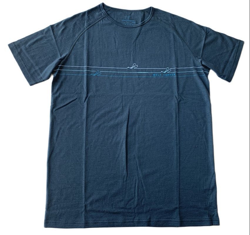 Men's T-Shirts 100% Merino Wool T-shirt Men's Short Sleeve Graphic Tee Crew Premium Merino Wool Underwear Lightweight Base Willow Breathable