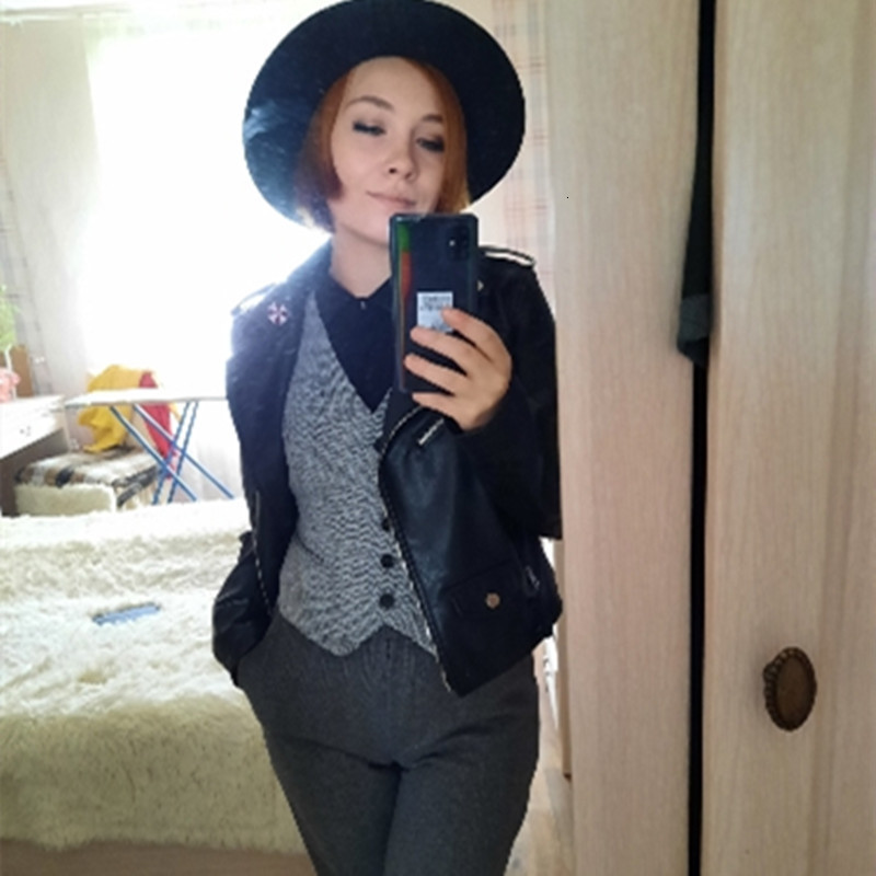 Women's Vests Spring Suit Vest Ladies Waistcoat Short Jacket Casual Ol Coat Women 3xl Single-breasted woolen herringbone pattern pocket t 230403