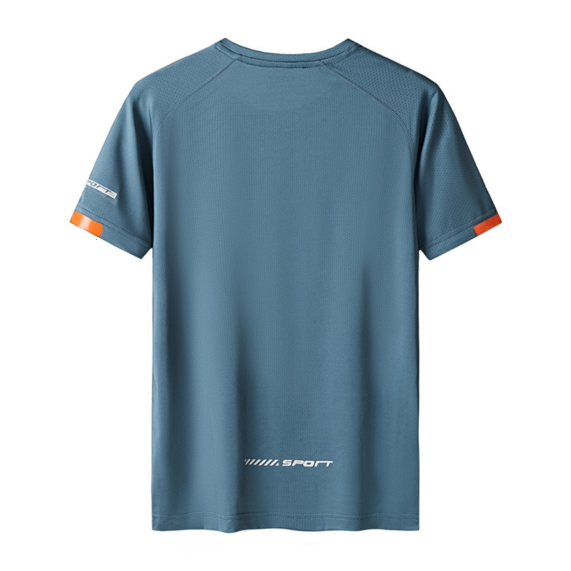 Men's T-Shirts Sports Men's Gym Quick Dry T-Shirt Fashion Mesh Summer Short Sleeve Black White T-Shirt Top Tee Oversized 7XL 8XL 9XL 230403