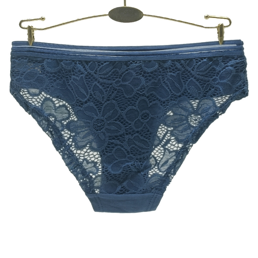 Women's Panties 6 Pieces/Batch Seamless Cotton Short Lace Perspective Underwear Women's Underwear Low Waist Breathable Women's Underwea