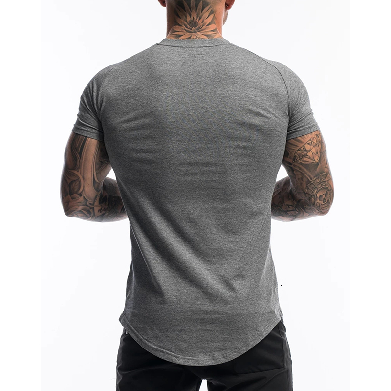 Men's T-Shirts Men's Short Sleeve Cotton T-shirt Summer Leisure Fashion Gym Fitness T-shirt Men's Super Thin T-shirt Top 230403