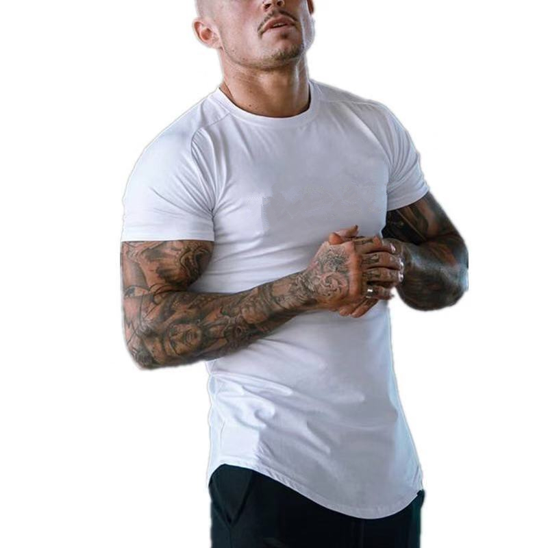 Men's T-Shirts Men's Short Sleeve Cotton T-shirt Summer Leisure Fashion Gym Fitness T-shirt Men's Super Thin T-shirt Top 230403