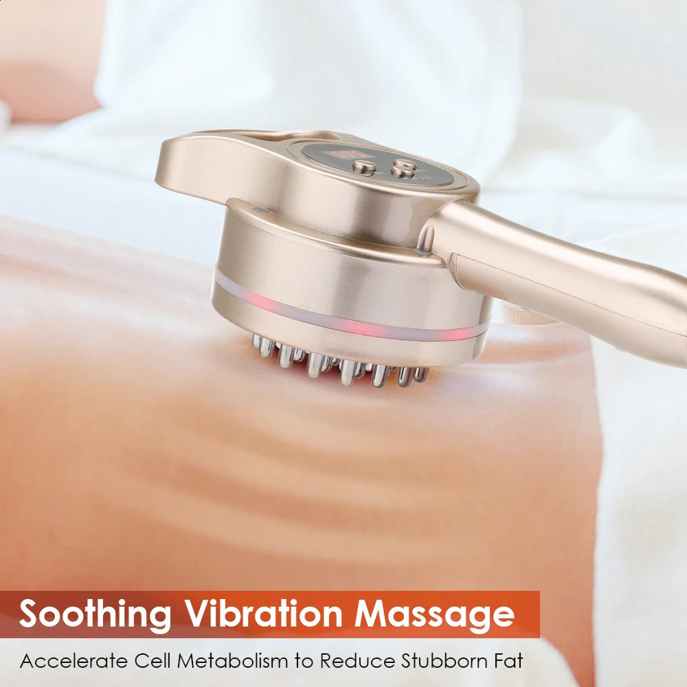 Foot Massager Eletric Meridian Massage Brush Full Body Fat Burning Gua Sha Lymphatic Drainage Anti cellulite Heating Microcurrent Red Light 231102