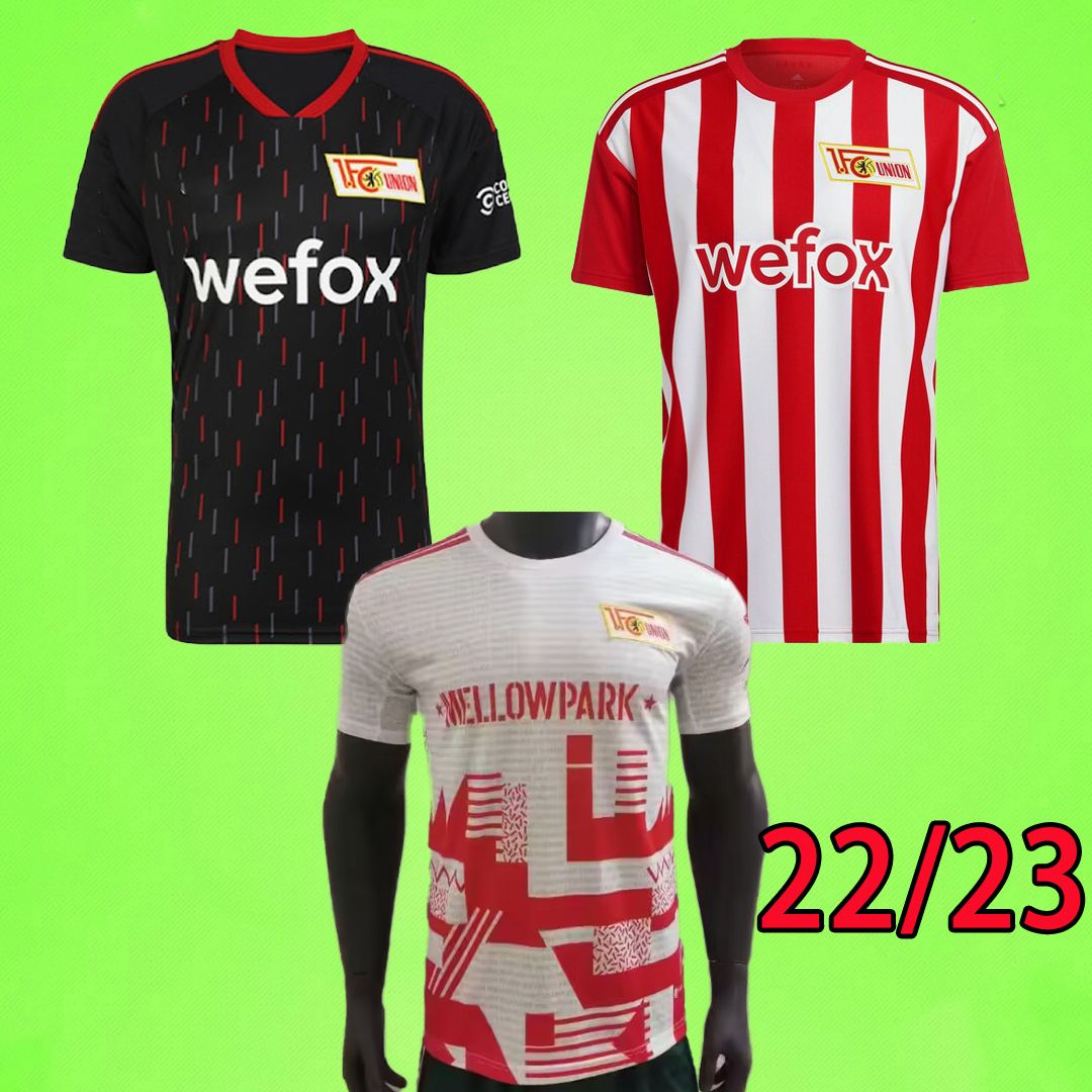 22 23 Union Berlin Mens Soccer Jerseys KHEDIRA HARAGUCHI BECKER THORSBY TRIMMEL OZTUNALI SEGUIN Home Away Football Shirt T Short Sleeve Special edition red white
22 23 Union Berlin Mens Soccer Jerseys KHEDIRA HARAGUCHI BECKER THORSBY TRIMMEL OZTUNALI SEGUIN Home Away Football Shirt T Short Sleeve Special edition red white