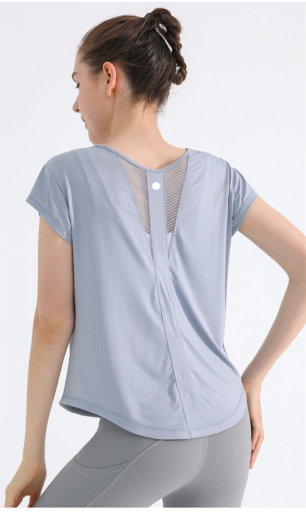 Lulu T Shirt Women Yoga Short Sleeve Smock Women Mesh Sports Top Loose Casual Running Fitness Thin and Light T-shirt Summer Tee Lady, White
Lulu T Shirt Women Yoga Short Sleeve Smock Women Mesh Sports Top Loose Casual Running Fitness Thin and Light T-shirt Summer Tee Lady, White
