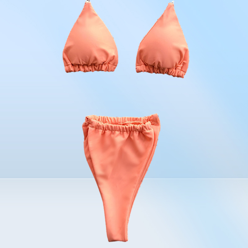 Swimsuit Woman 2 Pieces Sexy Sheer Bikini Push Up G String Swimsuits Transparent Shoulder Strap Swimwear Women Sexy Bikini Set6710782