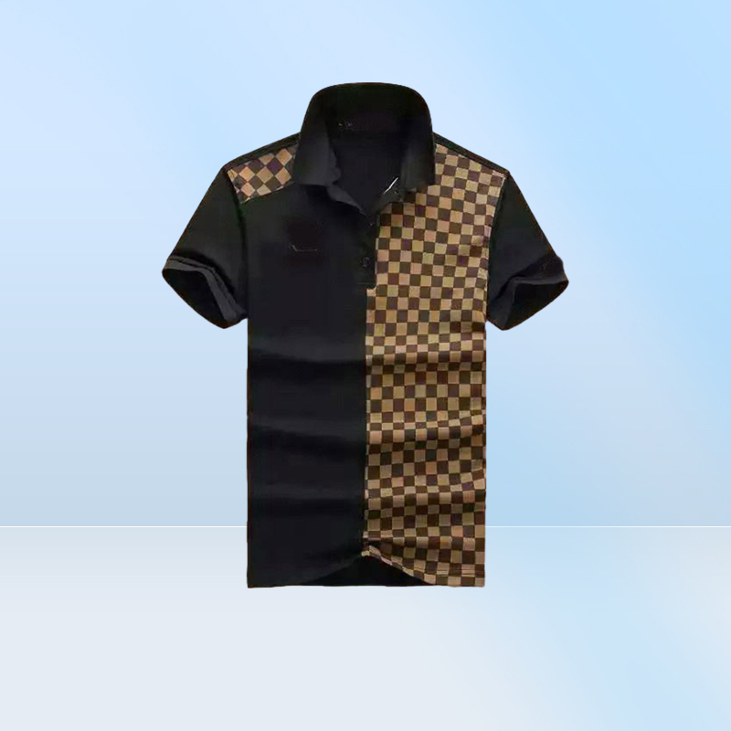 Tshirt Italy POLOT shirt fashion men polo shirts short sleeves casual cotton Tshirts high quality casualetter Down Collar T