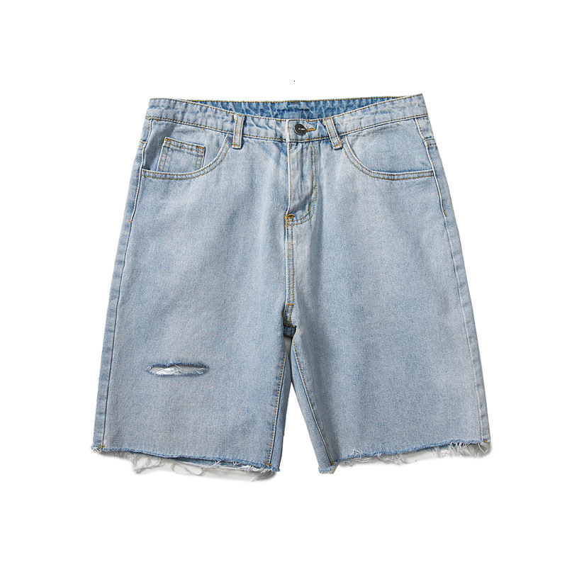 Men's Shorts Summer Denim Shorts Men's Harajuku Fashion Bag Vintage Knee Pants Men's Street Hip Hop Straight Casual Jeans 230403