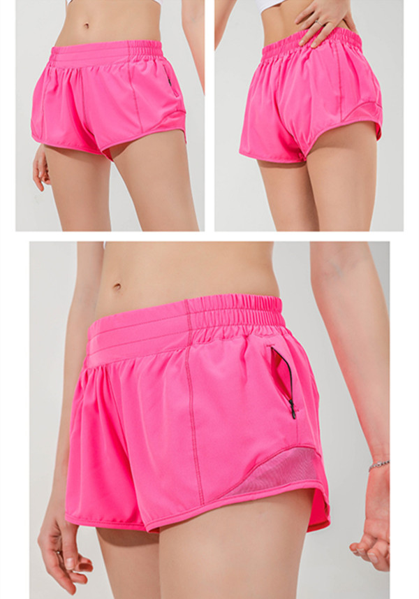 Womens Yoga Shorts Outfits With Exercise Fitness Wear Short Pants Girls Running Elastic Pants Sportswear Pockets lM88248