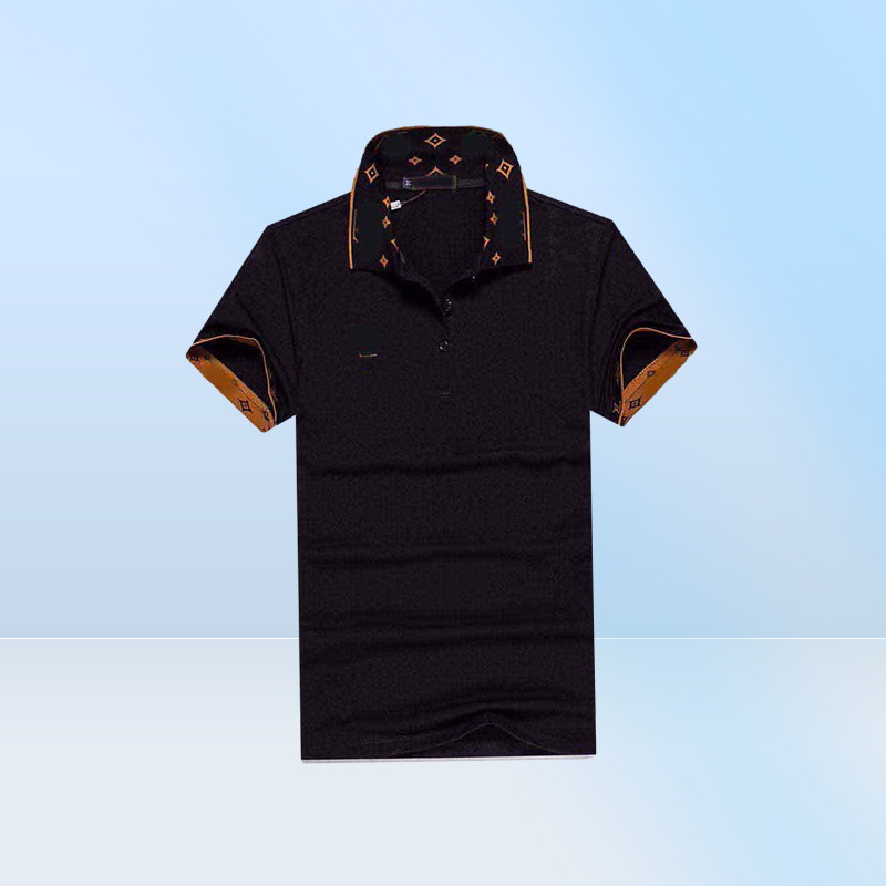 Tshirt Italy POLOT shirt fashion men polo shirts short sleeves casual cotton Tshirts high quality casualetter Down Collar T