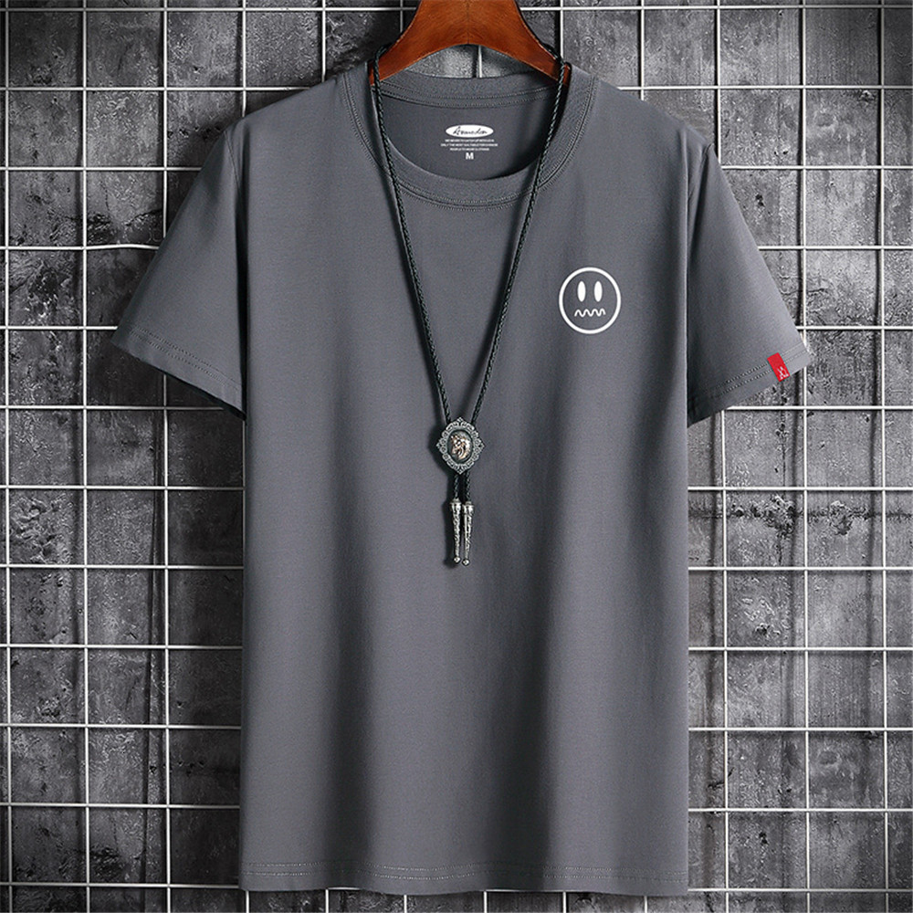 Men's T-Shirts S-6XL Men's T-shirt Cotton T-shirt Men's Summer Leisure T-shirt Fashion Super Large Short Sleeve Men's T-shirt Loos