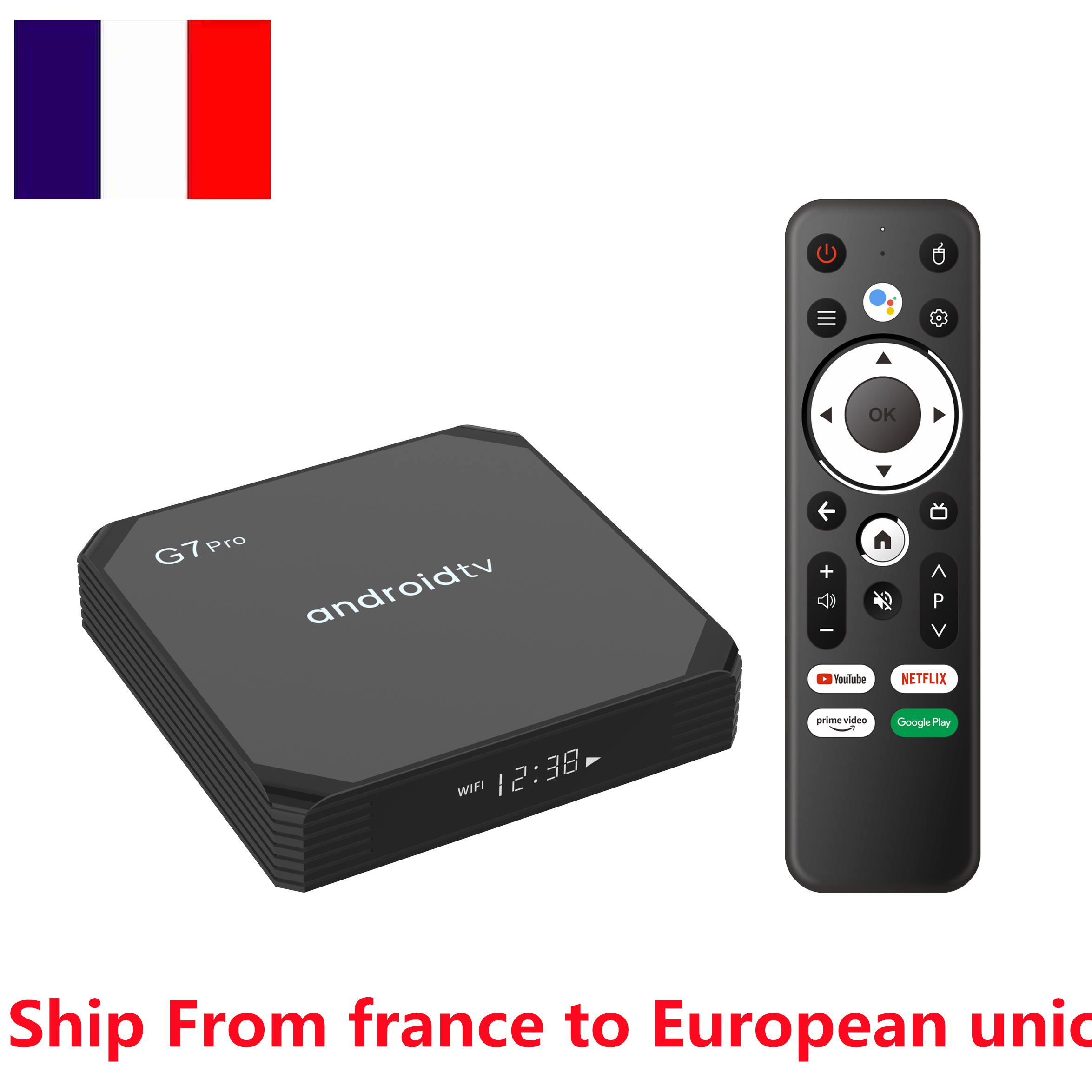 France have stock G7 PRO Tv Box ANDROID 11 OS Amlogic S905Y4 Quad Core Media Player 4k 2gb 4gb Ram 2.4g 5ghz Dual Wifi bt 100M LAN