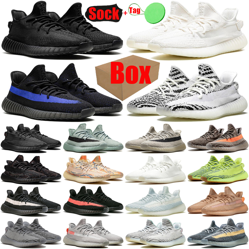 

With Box Onyx Bone mens womens running shoes Salt Slate shoe Bred Dazzling Blue Tint MX Rock Oat Carbon Beluga Granite Cinder Cream Flax trainers sneakers, #8 black non-reflective