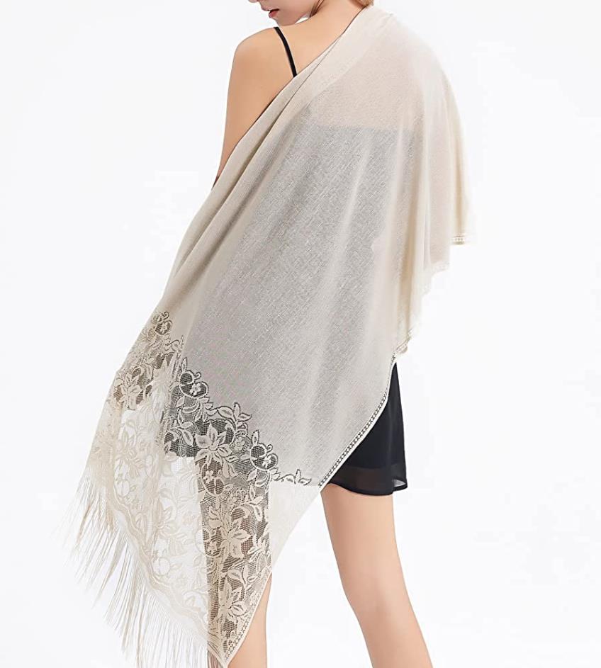 Fashion Tassels Shawls Wraps Others Apparel for Evening Dresses Scarfs for Women Pashmina Wedding Formal Shawl Tops Cover Up