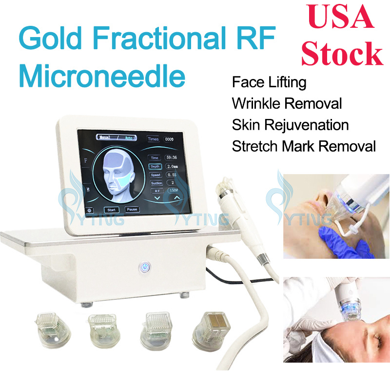 Fractional RF Microneedle Machine 4 Tips Gold Micro Needle Face Lifting Radio Frequency Skin Tightening Wrinkle Removal Anti Aging
Fractional RF Microneedle Machine 4 Tips Gold Micro Needle Face Lifting Radio Frequency Skin Tightening Wrinkle Removal Anti Aging