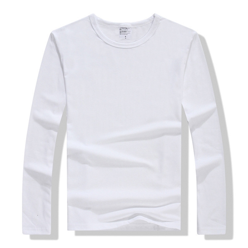 Men's T-Shirts Fall/Winter Long Sleeve Men's Multi Color O-Neck 100% Cotton Men's Casual Slim Fit Raglan Dress T-shirt 230403