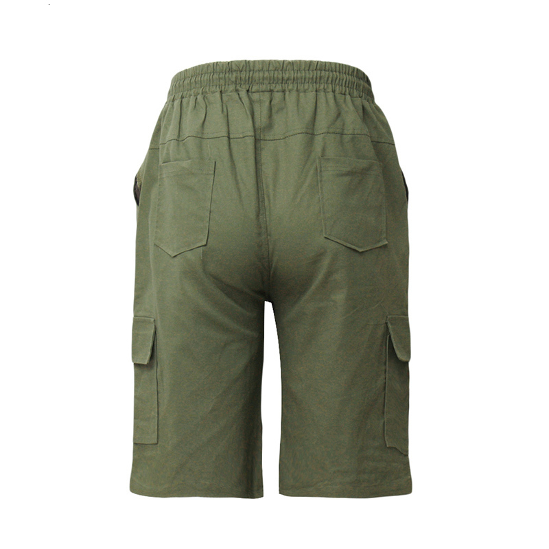 Men's Shorts Men's Shorts Green Cargo Shorts Summer Bermuda Men's Flip Pockets Jogging Shorts Leisure Work Army Tactics Bermuda 230403
