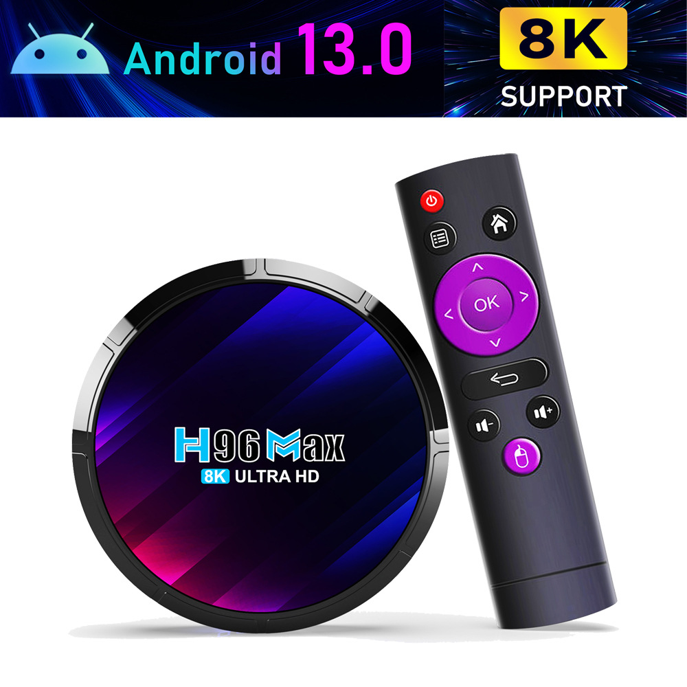 H96 Max RK3528 TV BOX OS Android 13 Smart TV Box Quad Core ARM Cortex A53 CPU 5G 16GB/32GB/64GB 8K Set Top Box
H96 Max RK3528 TV BOX OS Android 13 Smart TV Box Quad Core ARM Cortex A53 CPU 5G 16GB/32GB/64GB 8K Set Top Box