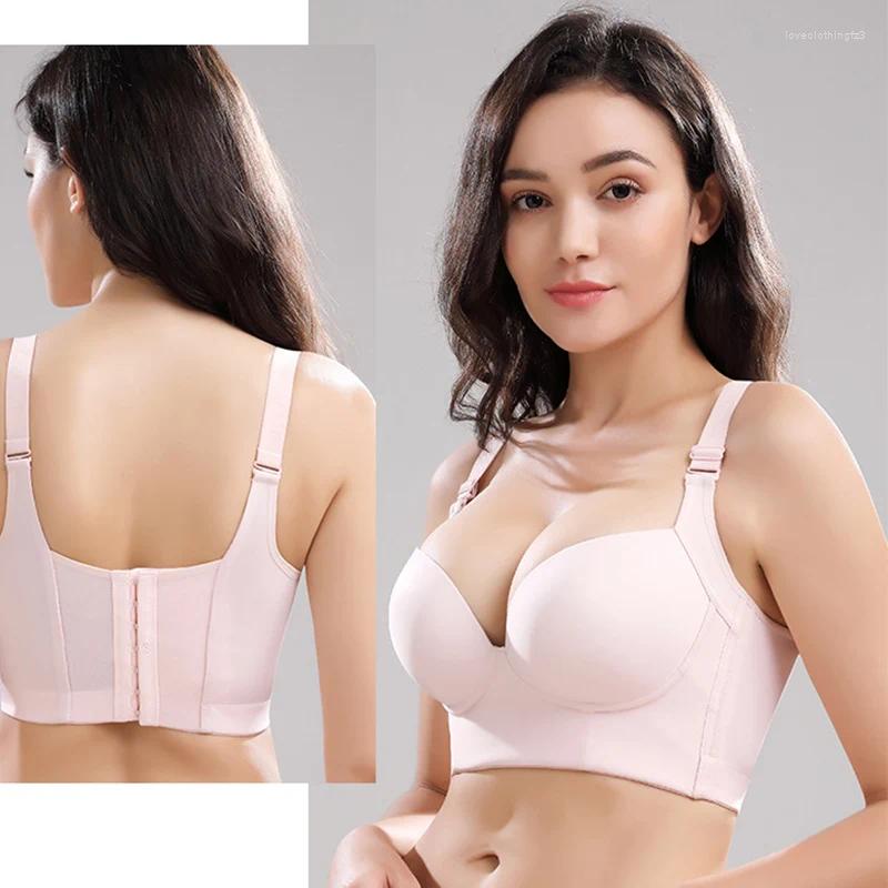 Bras Push Up Women Deep Cup Bra Hide Back Fat Underwear Shaper Incorporated Full Coverage Gerie 7 Hook