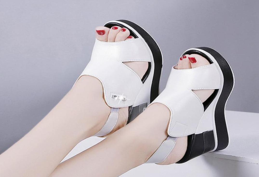 Summer Shoes Ladies Wedge Peep Toe Sandals 2021 New Platform Height Increasing Leather Non Slip Sole Women Fashion Casual Sandal5738615, White
Summer Shoes Ladies Wedge Peep Toe Sandals 2021 New Platform Height Increasing Leather Non Slip Sole Women Fashion Casual Sandal5738615, White