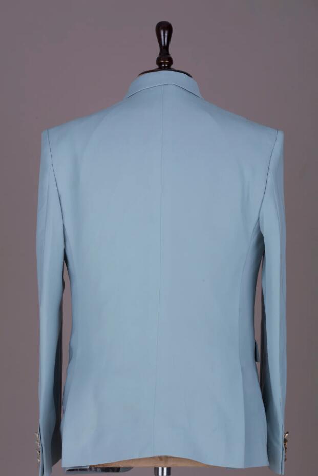 Three Pieces Wedding Tuxedos Men Suits Handsome Casual Applicants Peaked Lapel Suit One Buttons Customized Packets Multi-scenario Coat Vest Pants