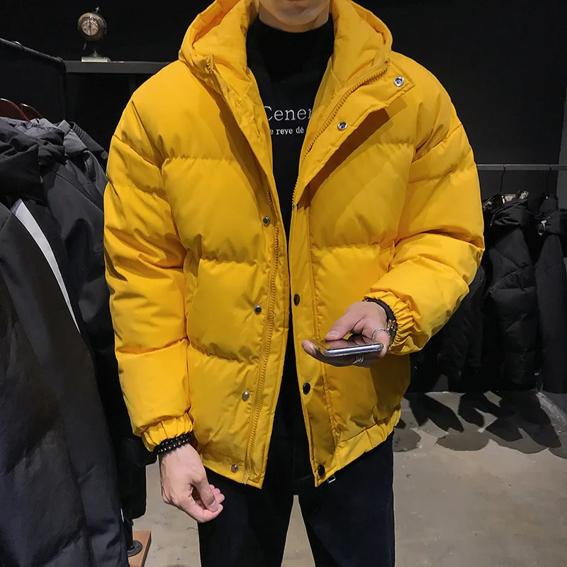 Men's Down Parkas Solid Color Outwear Hooded Fashion Jacket Winter Puffer Men Jackets Windproof Coats Casual 2023 Arrivals 231102Z