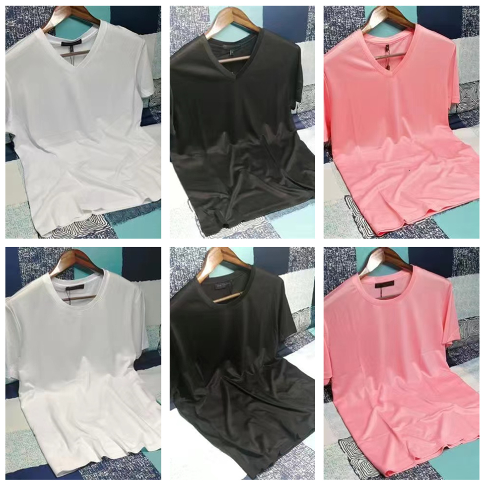 Men's T-Shirts Men's Short Sleeve T-shirt V-Neck Elastic Comfortable Smooth Soft Men's O-Neck Quick Drying Bottom Shirt 230403