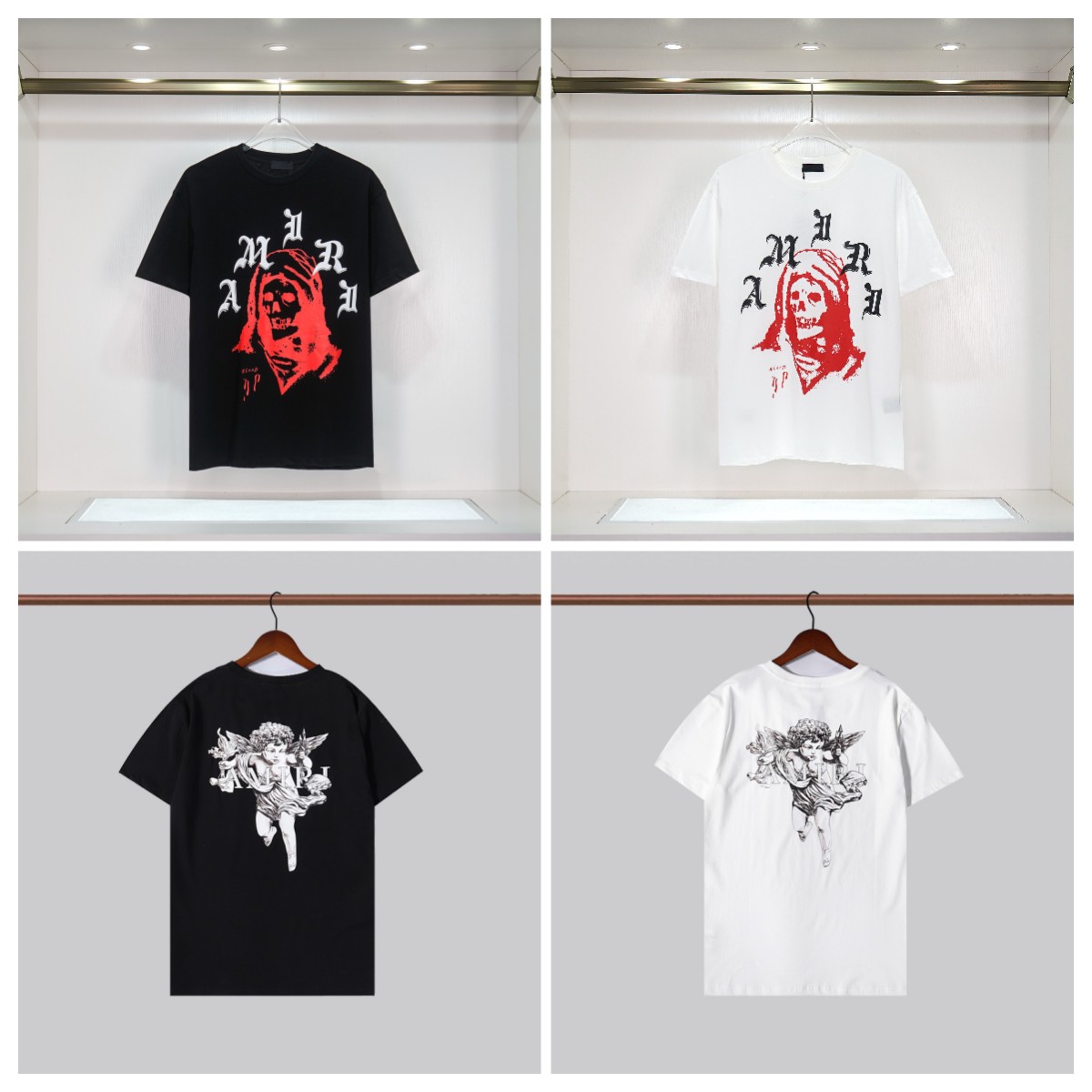 Ami-ri Men's T shirt Fashion Loose Skull Print Tee Shirt T-shirt White Black S-3XL AM1202 8028# AM0307, D211;black
Ami-ri Men's T shirt Fashion Loose Skull Print Tee Shirt T-shirt White Black S-3XL AM1202 8028# AM0307, D211;black