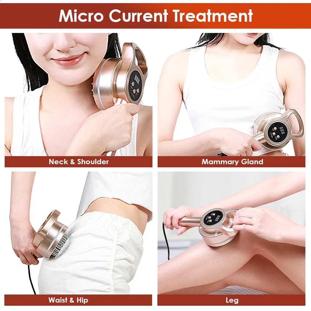 Foot Massager Eletric Meridian Massage Brush Full Body Fat Burning Gua Sha Lymphatic Drainage Anti cellulite Heating Microcurrent Red Light 231102