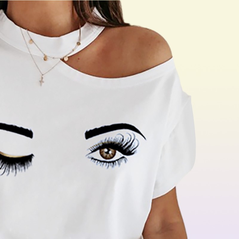 New Arrival Womens Tshirt Stand Collar Joint Print Lips Around The Neck Tops Tees Sleeveless Ladies Acetate Size S2XL