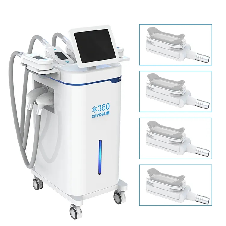 360° Cryolipolysis Vacuum Cavitation Fat Freeze Slimming Machine Weight loss Double Chin Removal 4 Cryo Handles Availble
