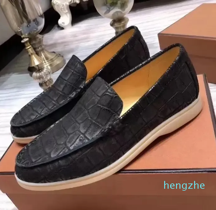 Top Loropianas Stone leather Nubuck Dress shoes Summer Mens Loro Walk Loafers Male Flats leisure Driving shoe Formal plus size 45 46
Top Loropianas Stone leather Nubuck Dress shoes Summer Mens Loro Walk Loafers Male Flats leisure Driving shoe Formal plus size 45 46